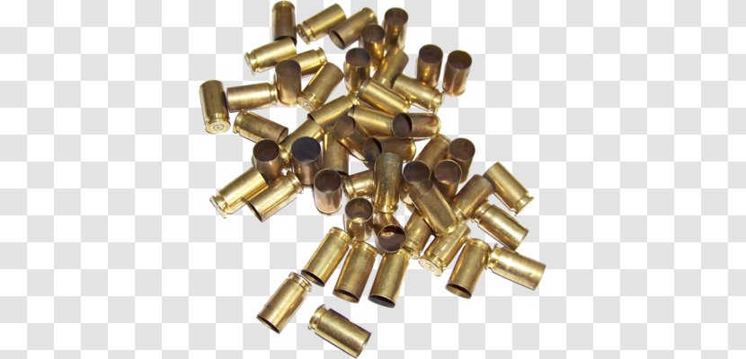 Brass Bullet .40 S&W Cartridge Caliber - Watercolor Transparent PNG