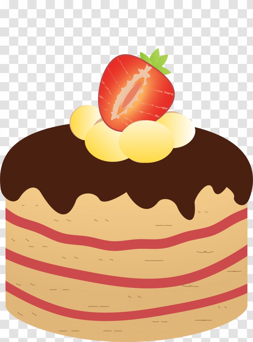 Ice Cream Strawberry Cake Pie Swiss Roll Cheesecake - Yummy Transparent PNG