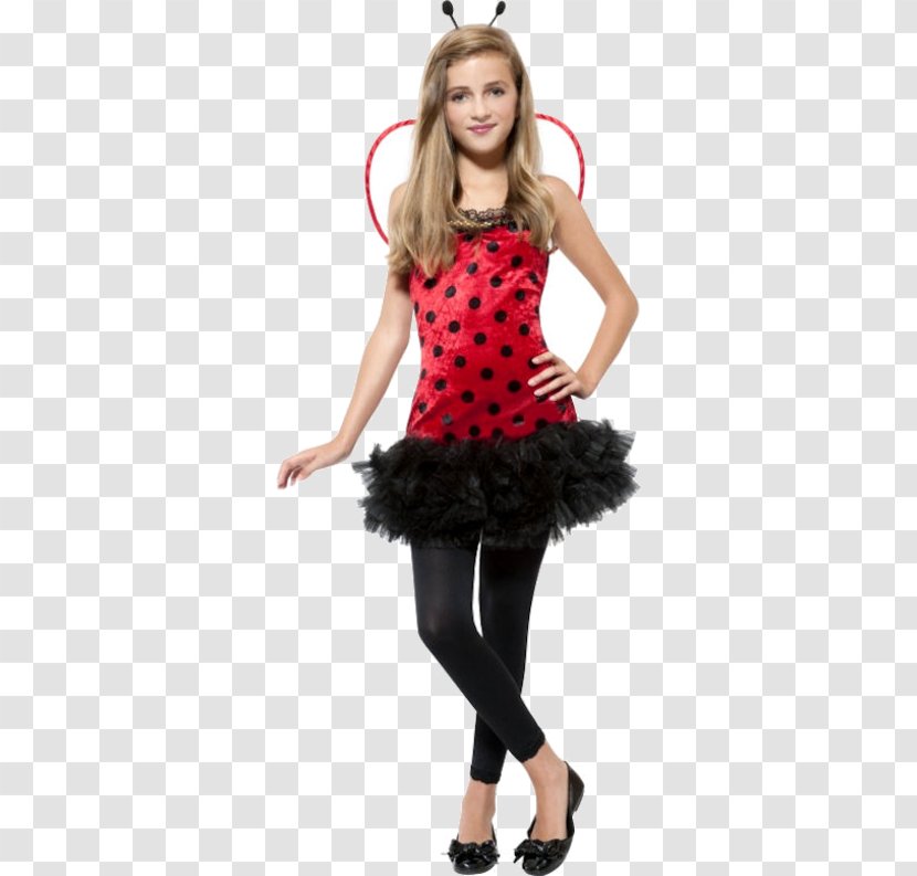 Smiffy's Costume Dress-up Ladybug Girl - Pink - Skeleton Dress Women Transparent PNG