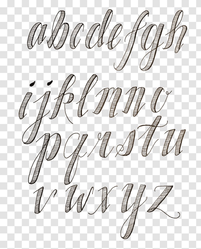 Line White Font - Calligraphy Transparent PNG