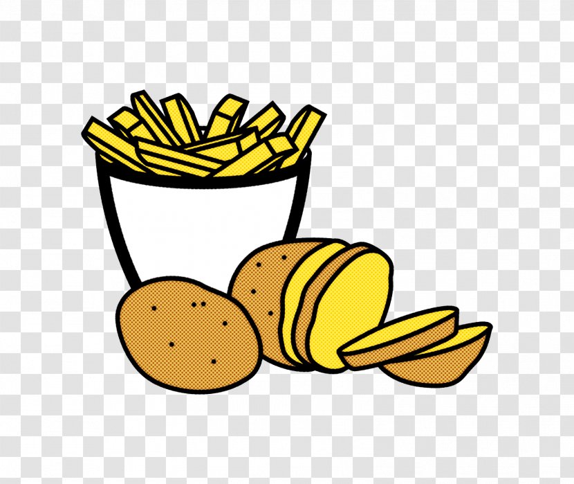 French Fries - Side Dish - Coloring Book Plant Transparent PNG
