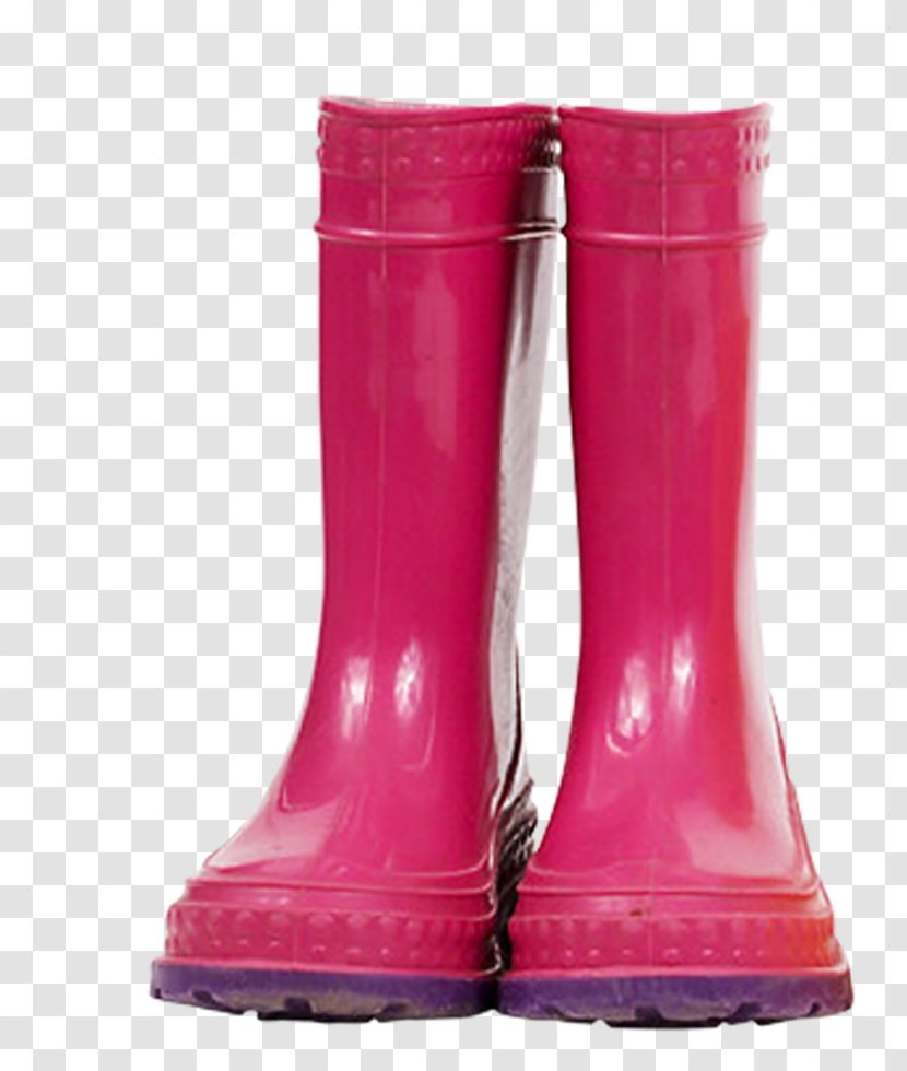Shoe Wellington Boot Galoshes - Snow - Red Rain Boots Transparent PNG