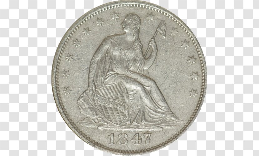 Italy Quarter Silver Coin - Half Dollar Transparent PNG
