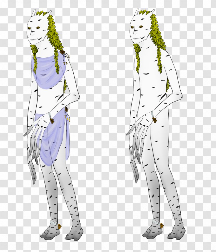 Homo Sapiens Costume Legendary Creature Sketch - Design - Silver Birch Transparent PNG