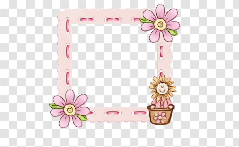 Background Pink Frame - Picture - Petal Transparent PNG