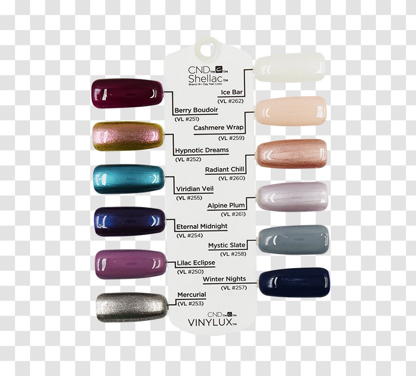 Nail Polish Shellac Color Chart - Lilac - Nails Fall Transparent PNG