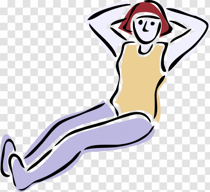 Cartoon Clip Art Leg Arm Stretching - Sitting - Human Transparent PNG