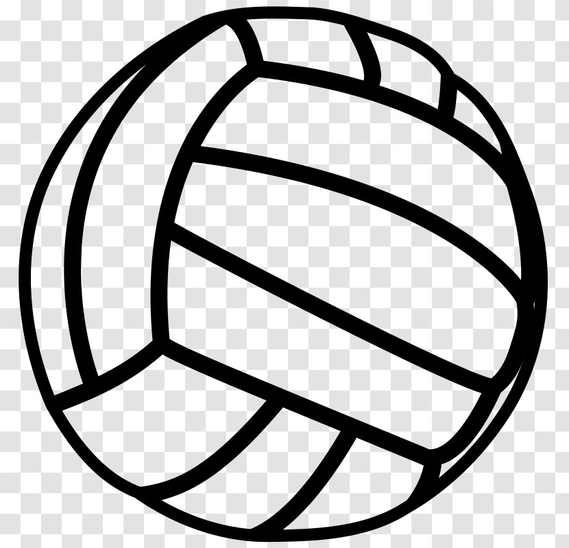 Clip Art Beach Volleyball Openclipart Download - Line Transparent PNG