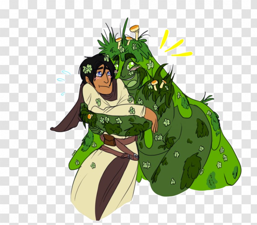 Cartoon Tree Green Legendary Creature - Fictional Character Transparent PNG