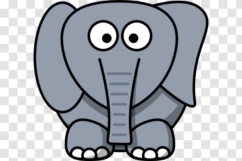 Cartoon Drawing Clip Art - Elephant - Strange Vector Transparent PNG