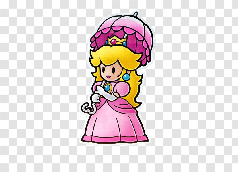Princess Peach Paper Mario: Color Splash Super Mario - Wii U Transparent PNG