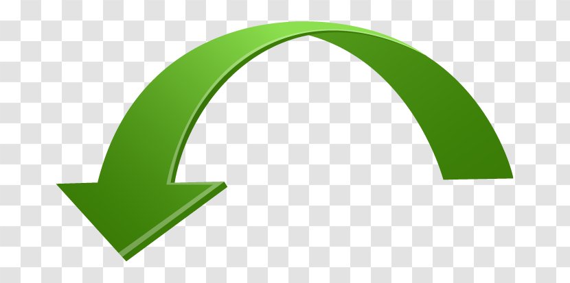 Green Arrow Curve Clip Art - Logo - Curved Transparent PNG