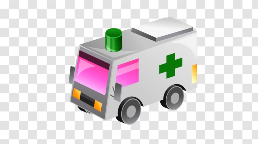 Car Euclidean Vector Icon - Ambulance - Cute Cartoon Green Cross Transparent PNG