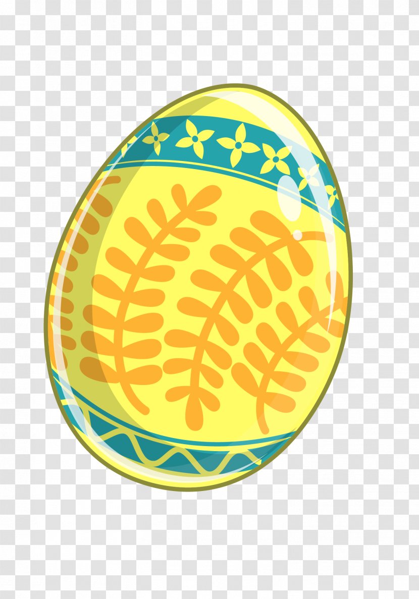 Yellow Gratis Euclidean Vector - Easter Egg - Painted Eggs Transparent PNG