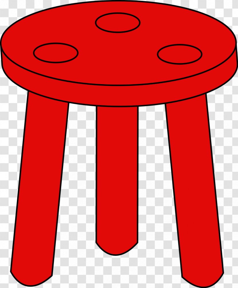 Table Bar Stool Clip Art - Red Transparent PNG