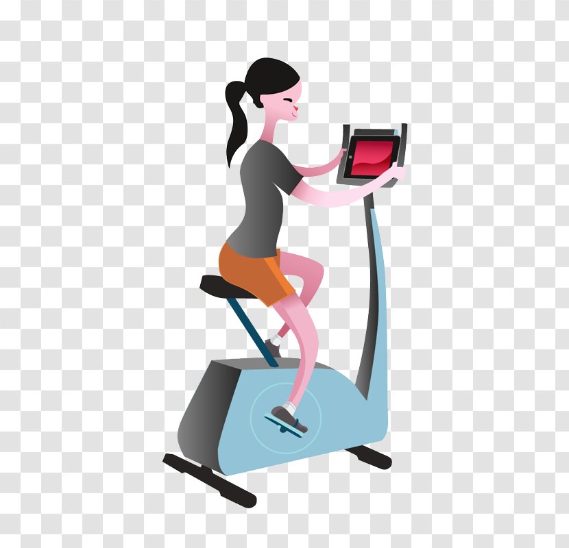 Exercise Machine Physical Fitness Elliptical Trainers Clip Art - Aerobic Transparent PNG