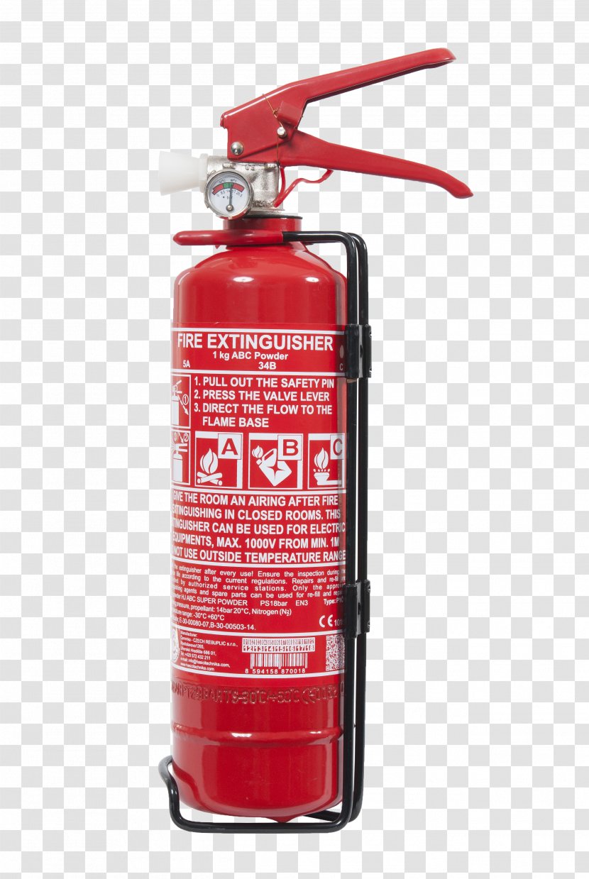 Fire Extinguishers Conflagration Powder Class - Extinguisher Transparent PNG