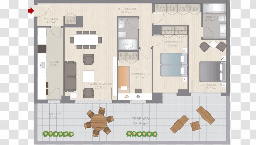 Floor Plan Bedroom - Design Transparent PNG