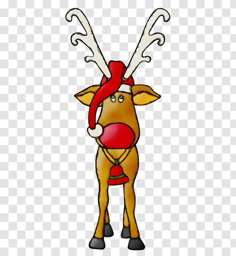 Reindeer - Cartoon - Deer Transparent PNG