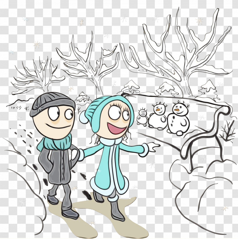 Cartoon People Head Male Arm Transparent PNG