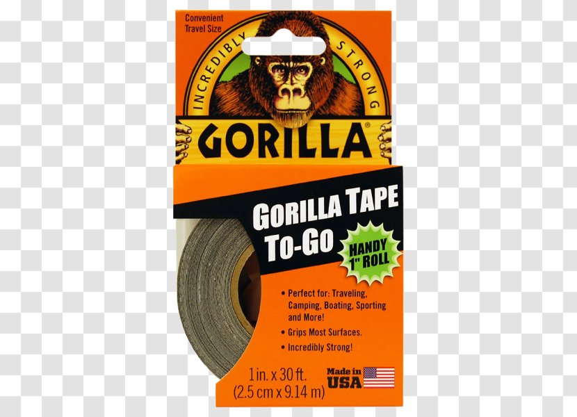Adhesive Tape Gorilla Glue Double-sided - Yellow - Duck Transparent PNG