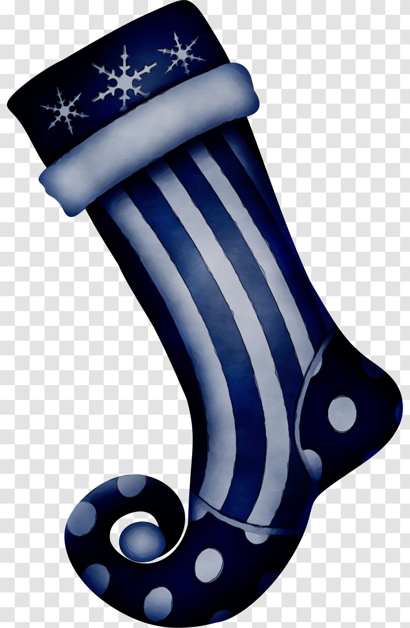 Christmas Stocking - Sock - Blue Transparent PNG