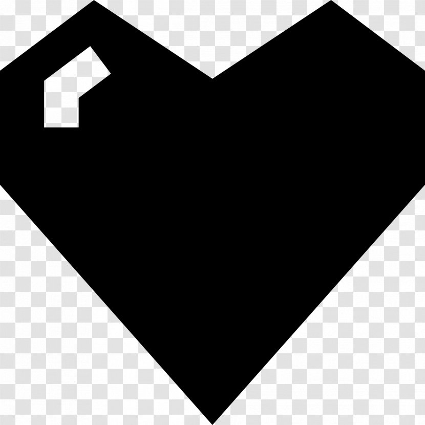 Heart 8-bit Color Clip Art - Black - Pictogram Transparent PNG