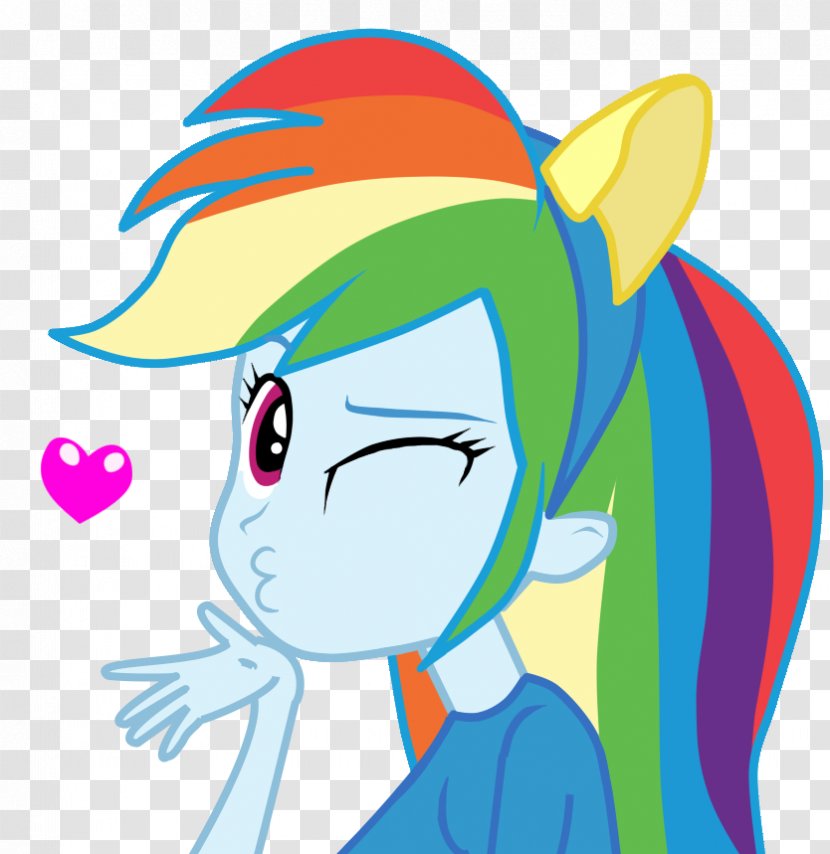 Rainbow Dash Pinkie Pie Twilight Sparkle Equestria My Little Pony - Frame - Kiss Cliparts Transparent PNG
