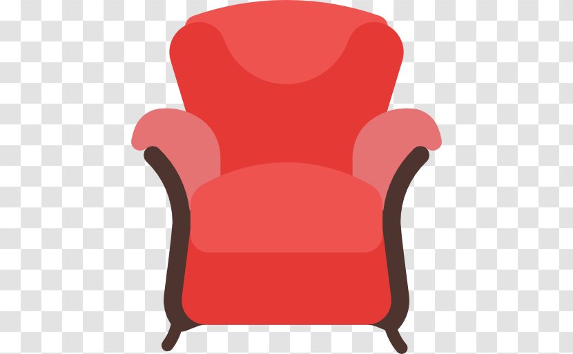 Chair Couch Furniture Seat - Red Transparent PNG