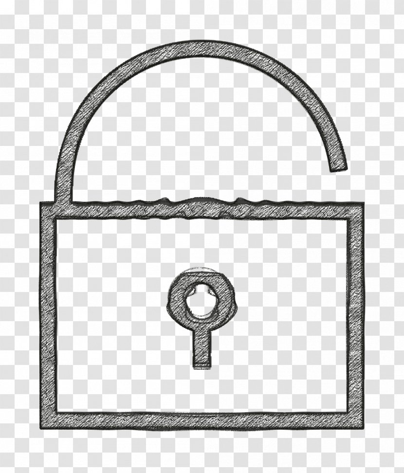 Metal Background - Lock Icon - Hardware Accessory Transparent PNG