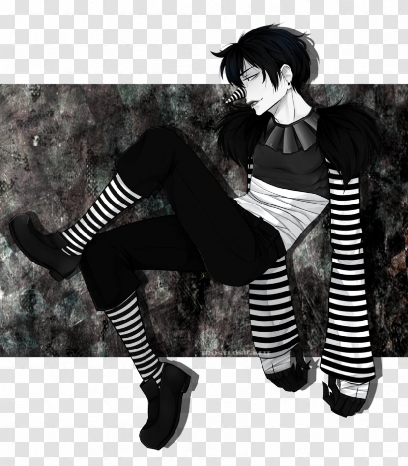 Slenderman Laughing Jack Creepypasta Drawing - Monochrome Photography - Problem Transparent PNG