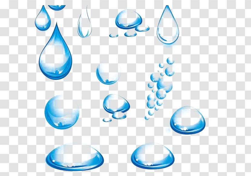 Download Clip Art - Number - Clean Water Droplets Transparent PNG