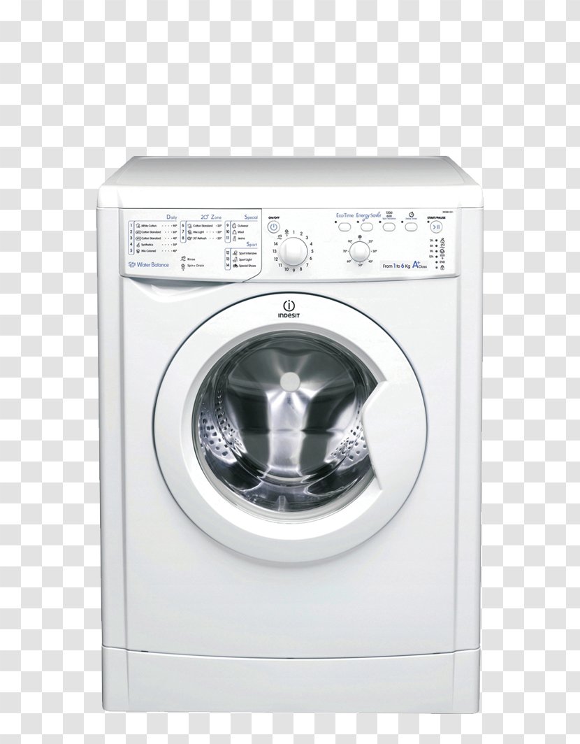Washing Machines Hotpoint Indesit Co. Home Appliance Clothes Dryer - Machine Transparent PNG