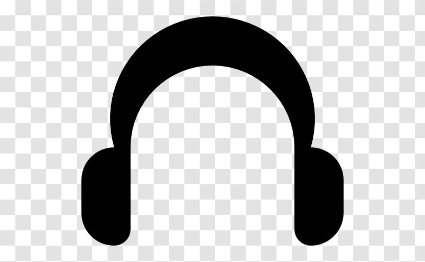 Object Headphones Wikia - Black And White - Headphone Logo Transparent PNG