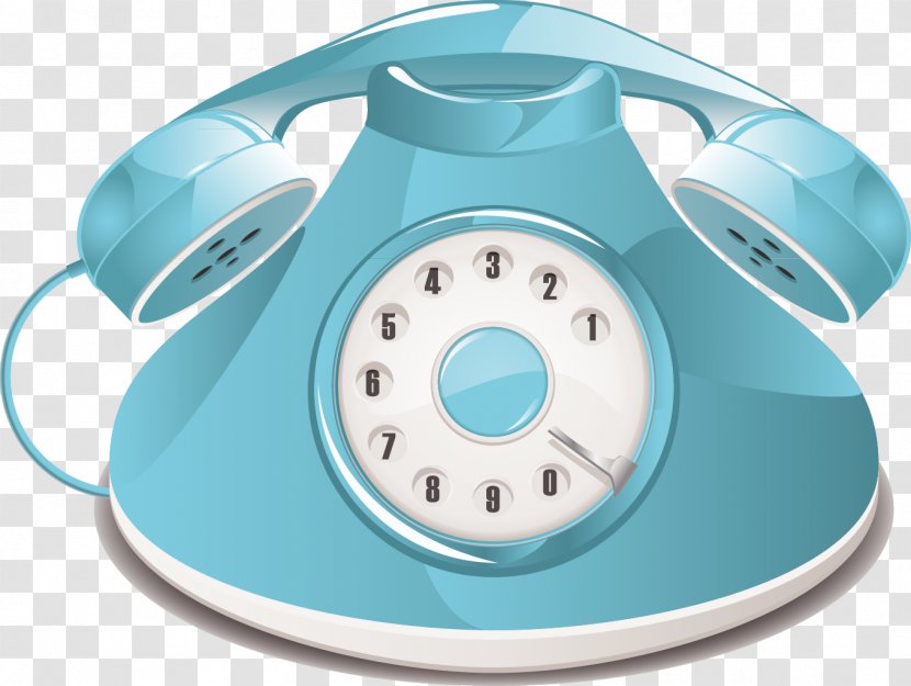 Telephone Call Landline Handset - Medical Equipment - Blue Phone Transparent PNG