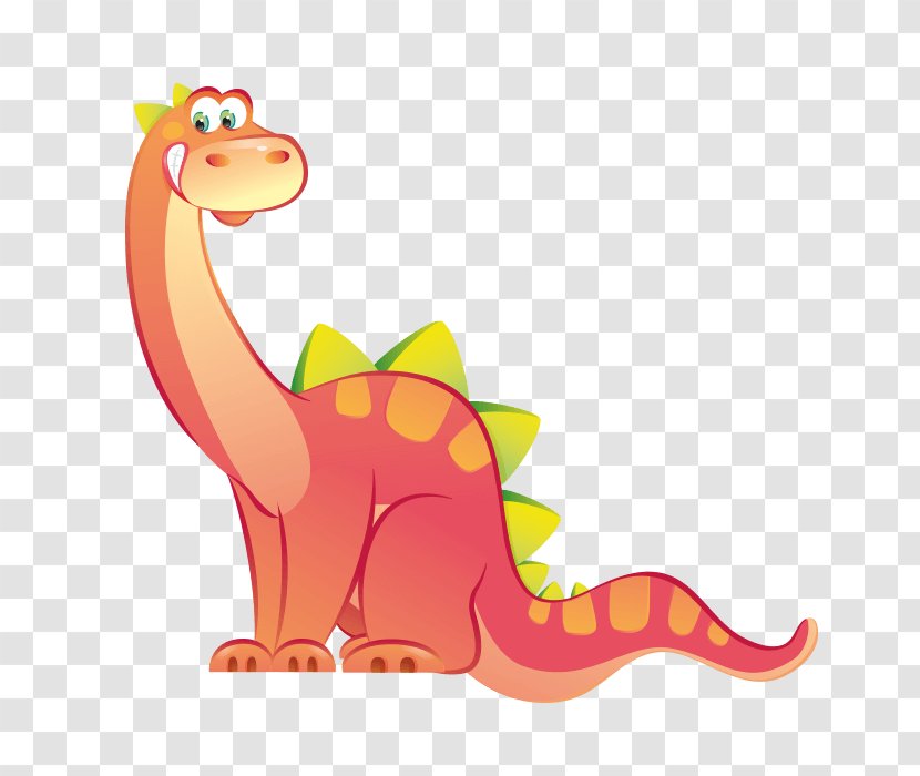 Dinosaur Brontosaurus Sticker Clip Art - Fictional Character Transparent PNG