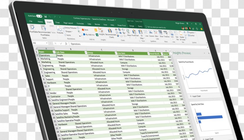Microsoft Excel Spreadsheet Data Computer Software Information Transparent PNG