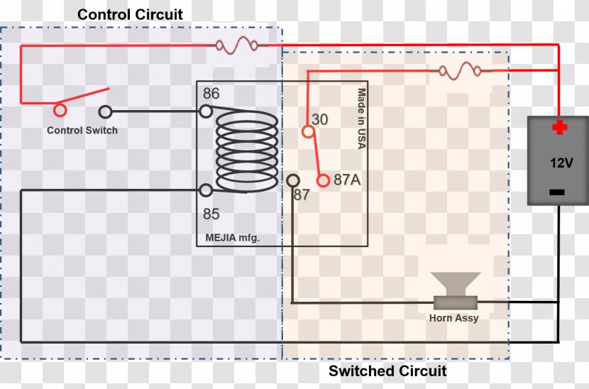 Relay Logic Electronic Circuit Wiring Diagram - Electric Power System - Electrical Network Transparent PNG