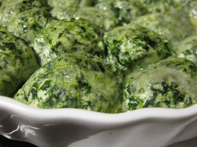 Gnocchi Gnudi Vegetarian Cuisine Spanakopita Spinach - Creamed Transparent PNG