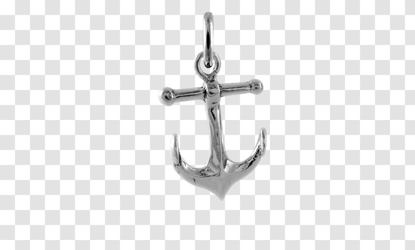 Locket Silver Symbol Body Jewellery - Anchor - Cute Necklaces Transparent PNG