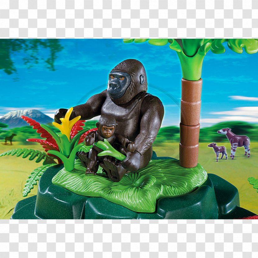 Gorilla Okapi Toy Primate Playmobil Transparent PNG