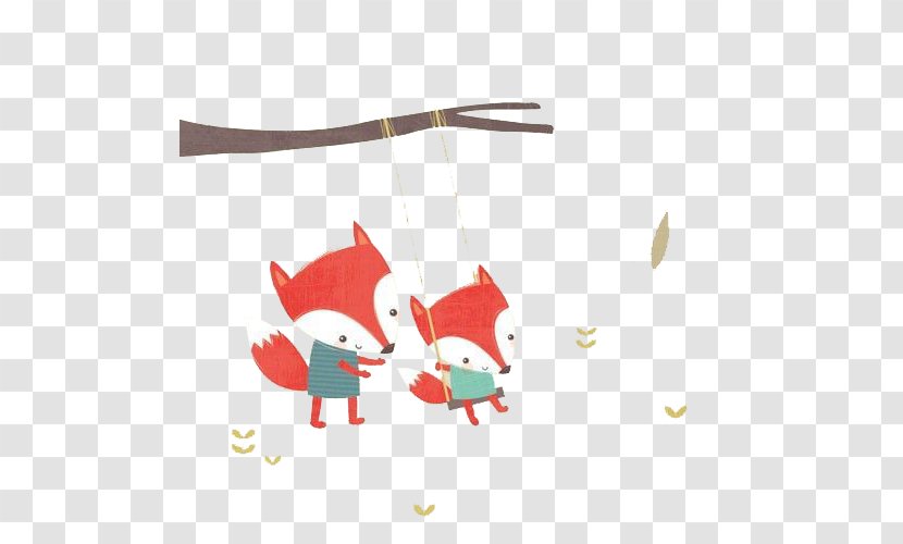 Drawing Art Painting Illustration - Swingin Little Fox Transparent PNG