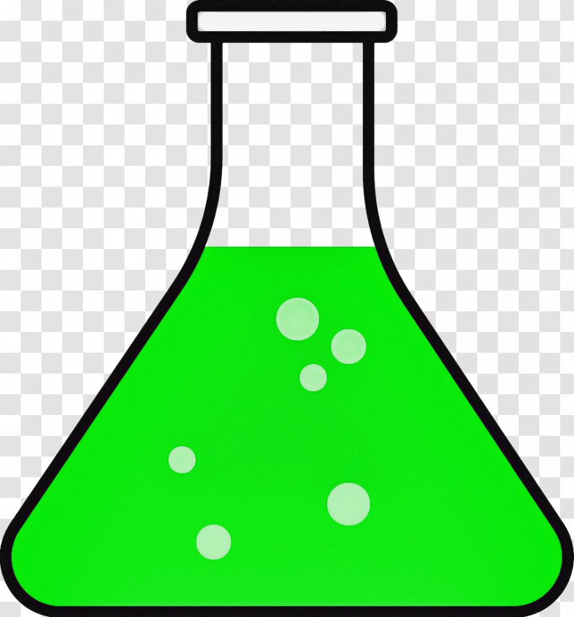 Green Clip Art Beaker Laboratory Equipment Transparent PNG