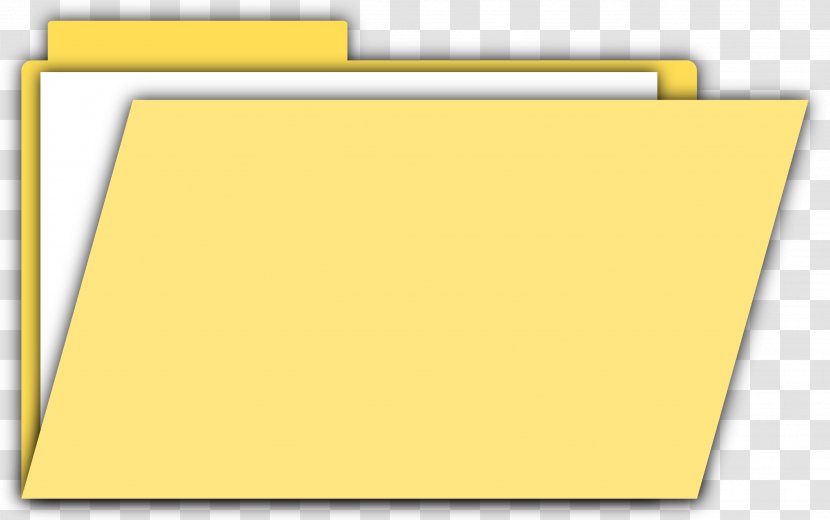 Paper Yellow Angle Area - Material - Folder Image Transparent PNG