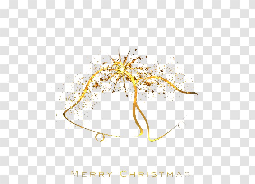 Shine Christmas - Yellow - Golden Bells Transparent PNG