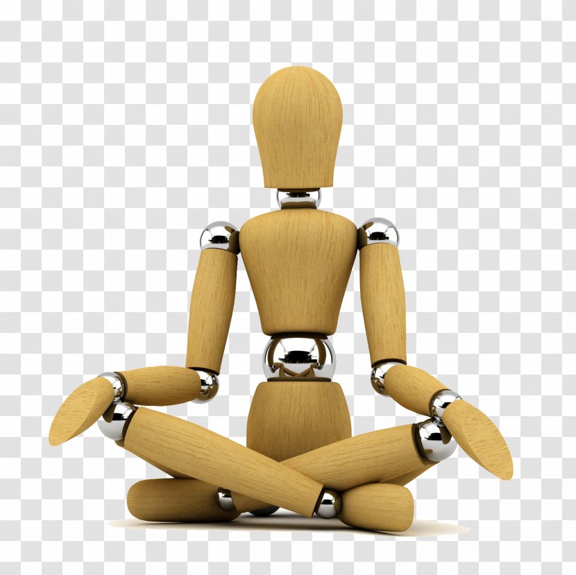 Mannequin Wood Royalty-free - Toy - Meditate Transparent PNG