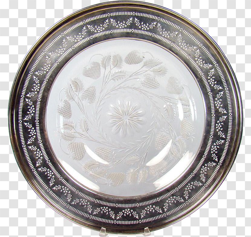 Plate Silver Glass Bowl Mirror Transparent PNG