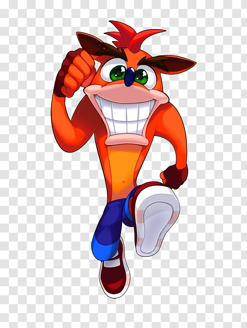 Cartoon DeviantArt Mascot - Crash Bandicoot Transparent PNG