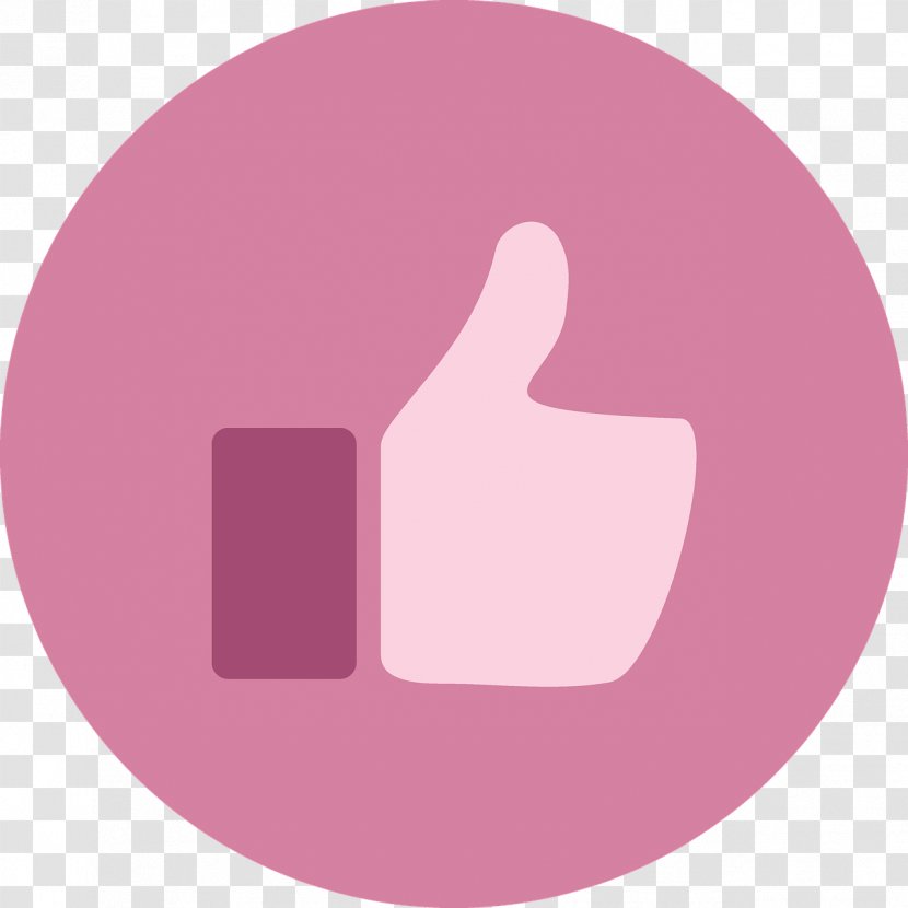 Thumb Signal Perception - Pink - Magenta Transparent PNG