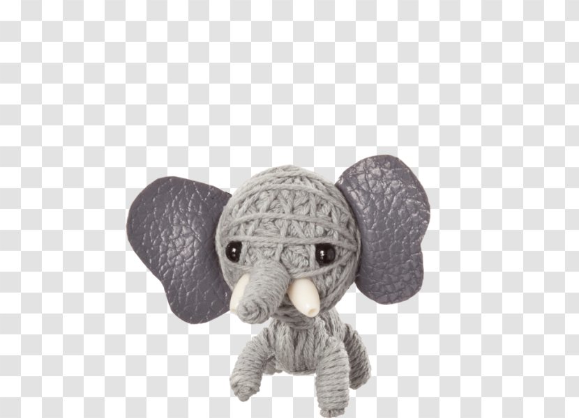 Indian Elephant Stuffed Animals & Cuddly Toys Plush Snout Figurine - Voodoo Doll Black And White Transparent PNG